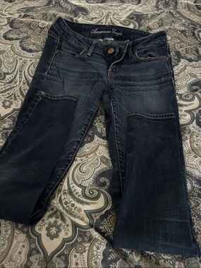 American Eagle Outfitters Women's Dark Blue jegging Jeans